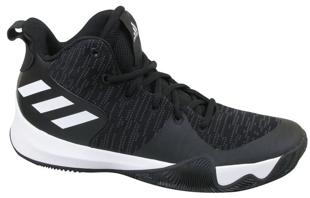 Adidas masculino explosivo flash preto-carbono-branco preto 44 2/3