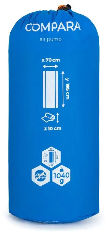 Almofada de dormir inflável loap compara azul