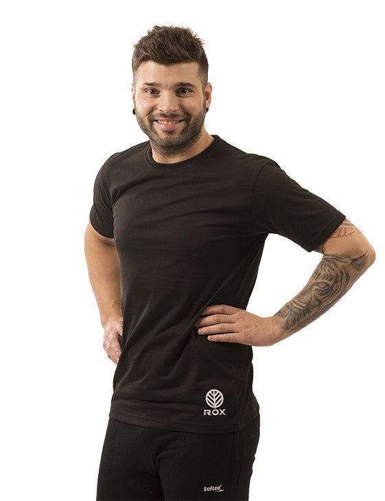 Rox R-tipico Junior Camiseta-Cuello Redondo Negro 6 Años