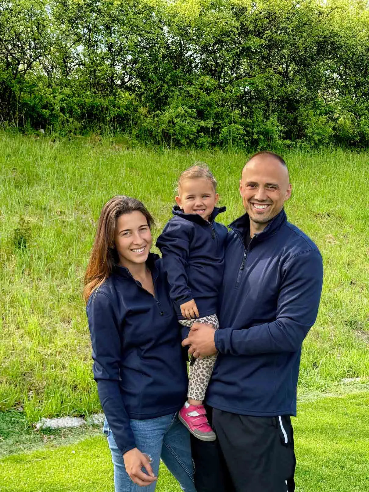 Moletom feminino playerlayer 1/4 zip azul marinho m