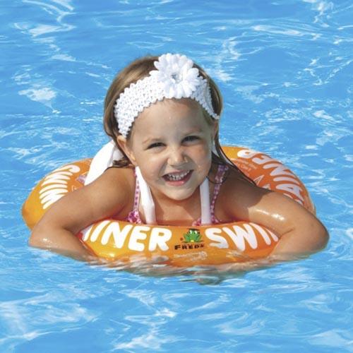 Fred's Swim Academy Fred's Swimtrainer Classic | Orange | För barn 15-30 kg