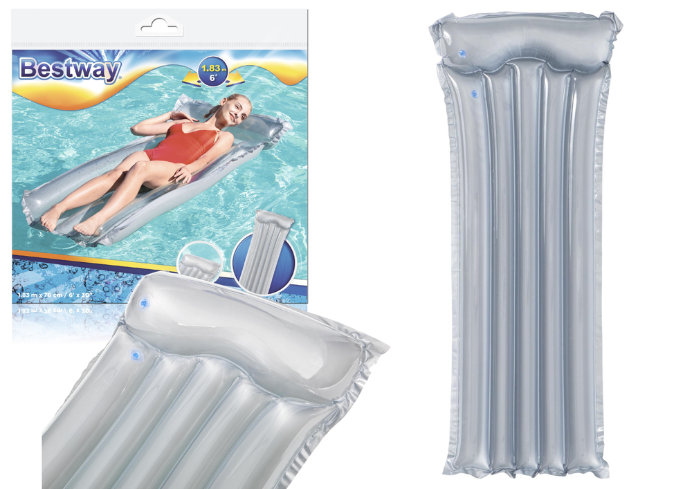 Air Mattress For Swimming Gray 183 X 76 Cm Bestway 44013