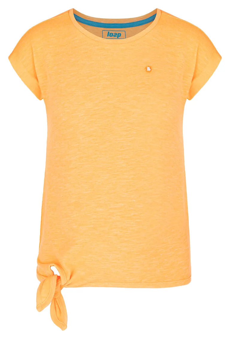 Lúb t-léine leanaí blekanda oráiste 122-128