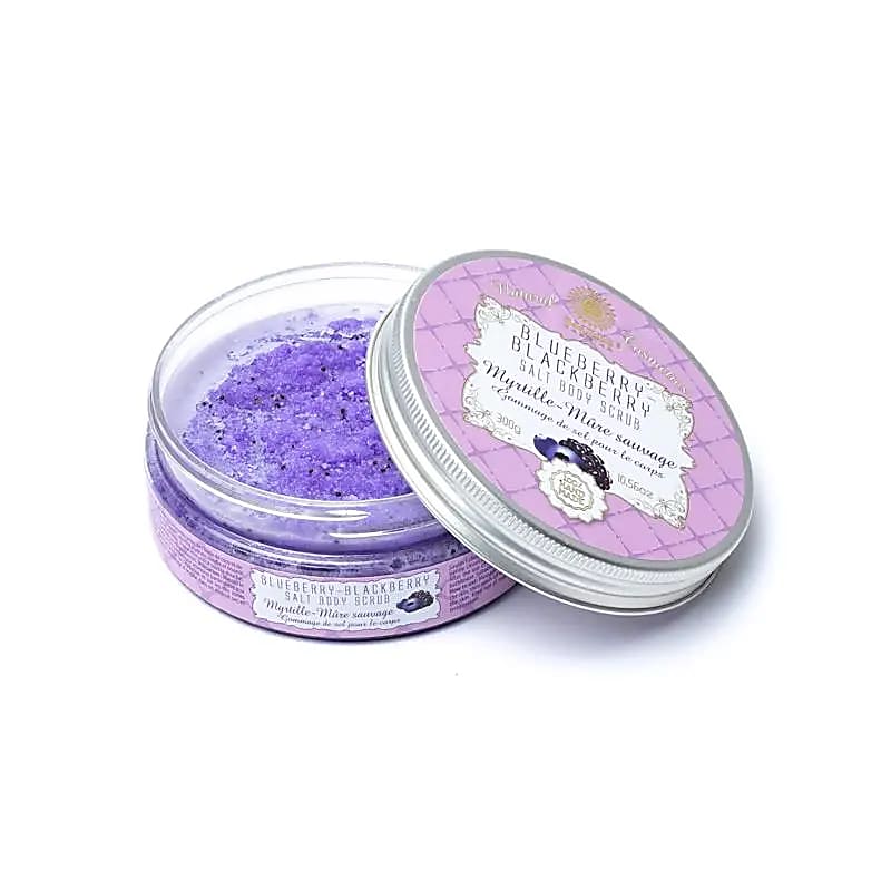 Tělový peeling s mořskou solí Borůvky Ostružiny - 300g