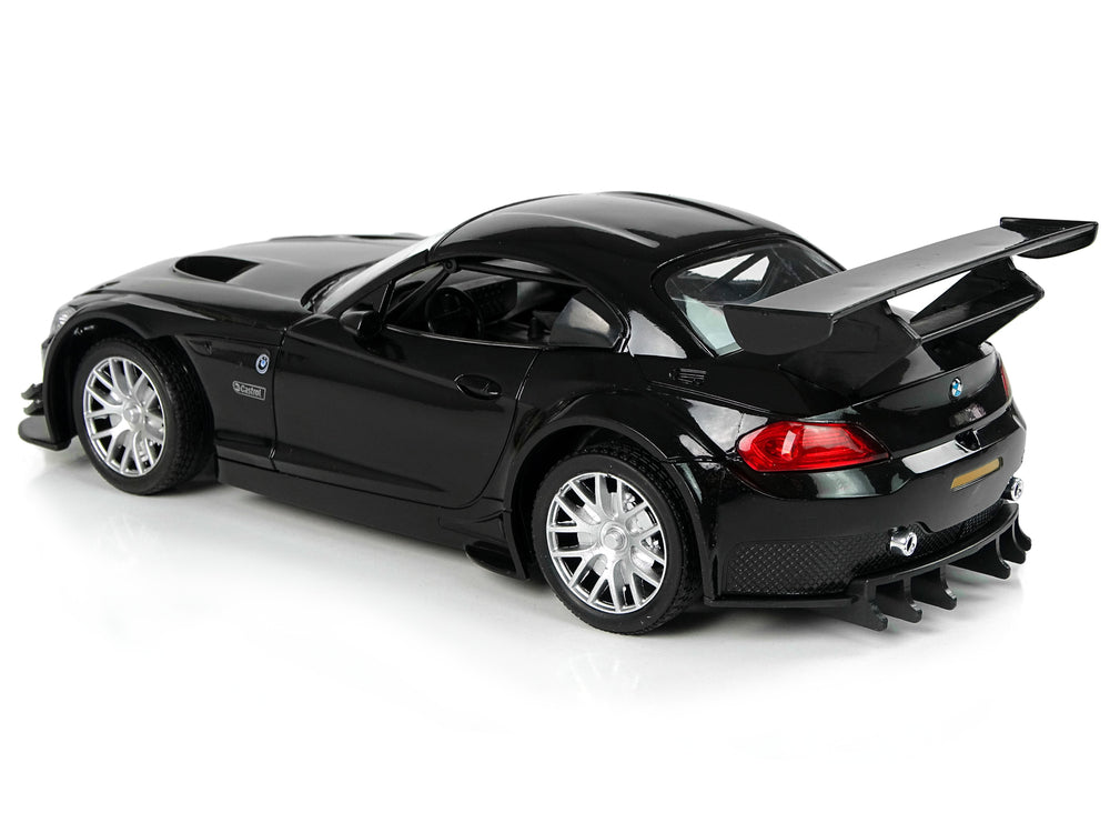 Sports Car R/c 1:18 Bmw Z4 Gt3 Black 2.4 G Lights