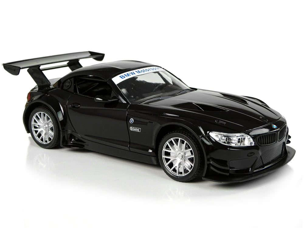 Sports Car R/c 1:18 Bmw Z4 Gt3 Black 2.4 G Lights