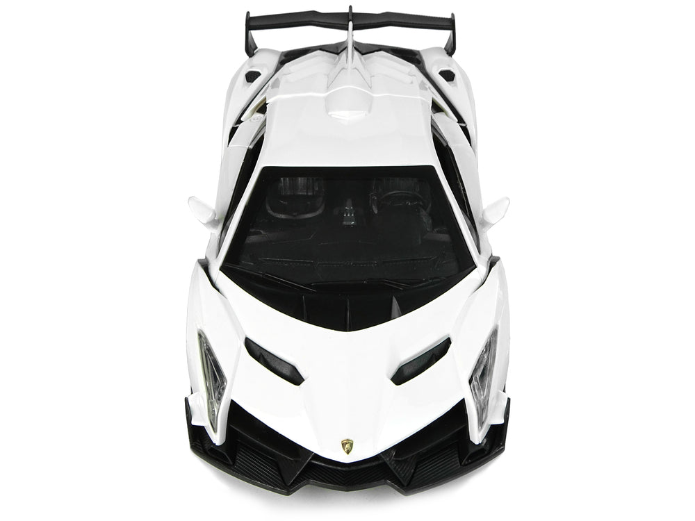 Sports Car R/c 1:24 Lamborghini Veneno White 2.4 G Lights
