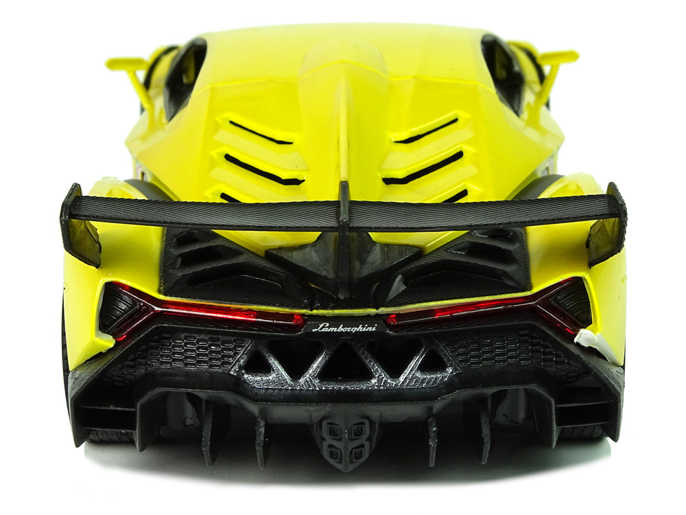 Remote Controlled Lamborghini Veneno Yellow 2.4 G Pilot Steering Wheel Sound Lights