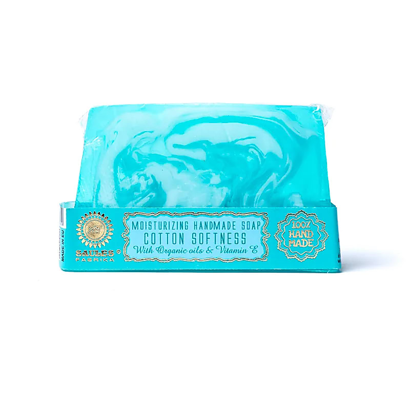 Săpun Natural Artizanal Bumbac Moliciune - 80g Set De 3 Buc