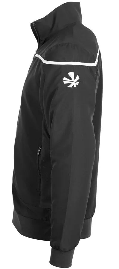 Heren reece varsityjack zwart-wit xl