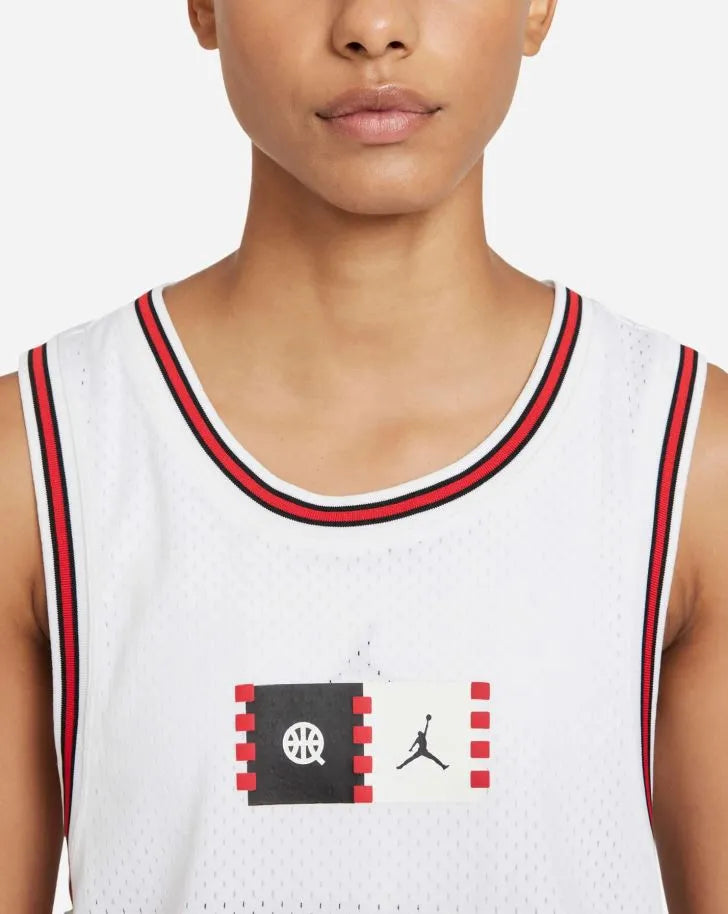 Nike Air Jordan T-shirt Fille Multi Blanc
