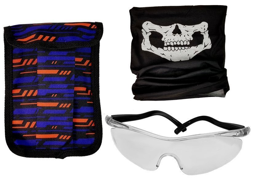 Commando Outfit Policeman Costume Cartridges Glasses Scarf Vest