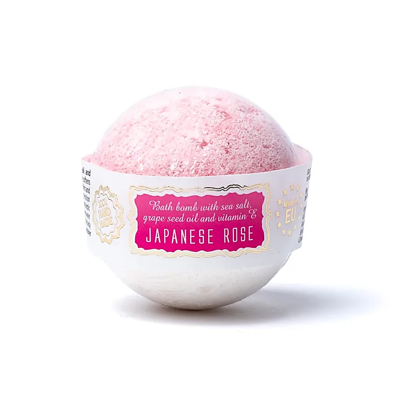 Bomba de banho rosa japonesa - conjunto de 3 peças - 145g
