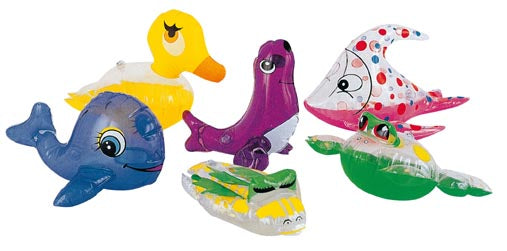 Bestway Inflatable Bath Animals | Approx. 20-30 Cm | Assorted Colors (34030)