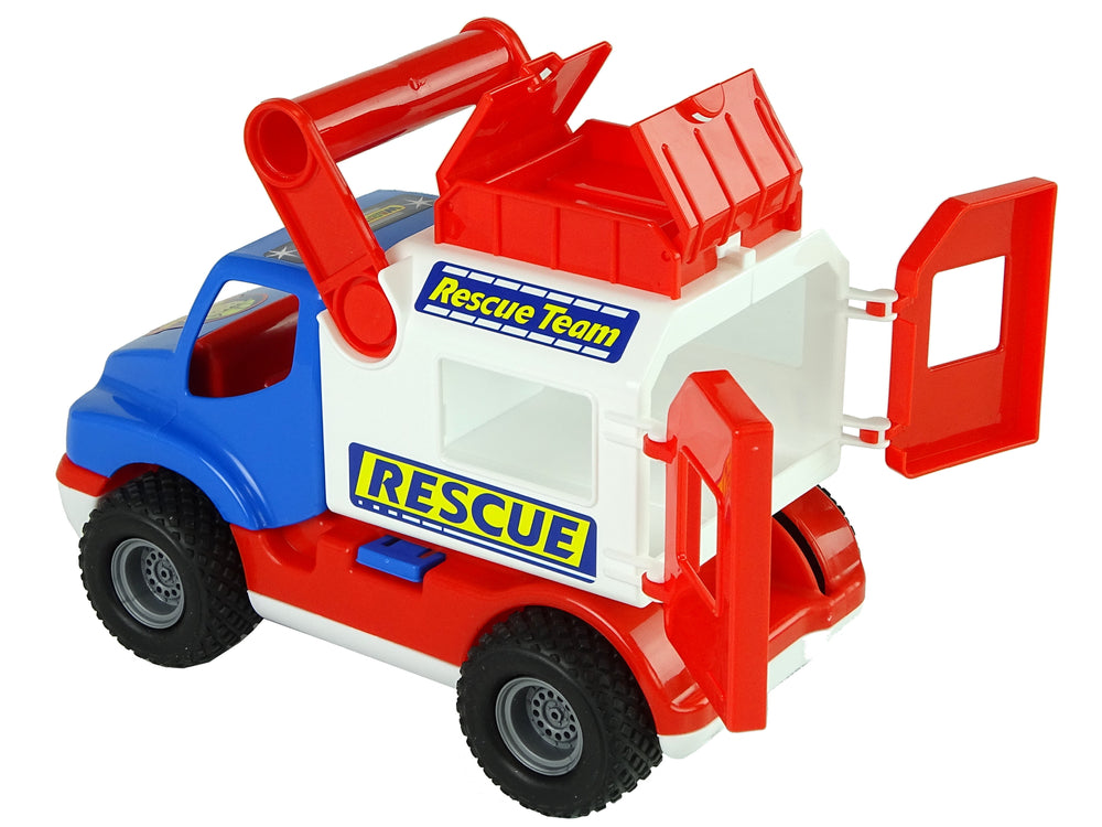 Blauw-witte Polesie Construck-reddingswagen 41937