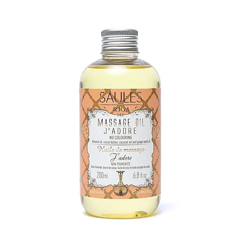 Přírodní masážní olej J'adore -- sada 2 ks - 200 ml