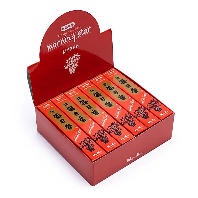 Incense Morning Star Myrrh --package Of 12 Pcs - 20 G