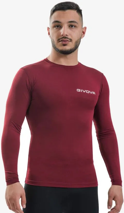 Tricou funcțional Givova Corpus 3 Maglia Intima Elastica Roșu