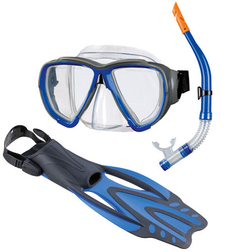 Zestaw do snorkelingu Beco Porto Dx 3.0 niebieski
