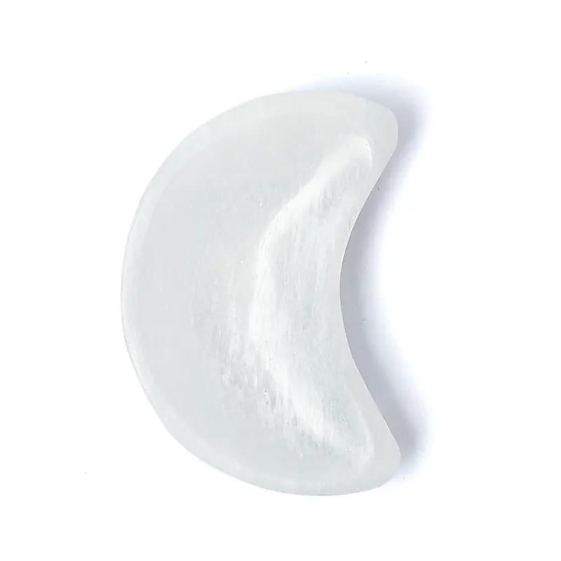 Mondförmige Schale aus Selenit – ±11x5x25cm – ±11x5x2,5cm