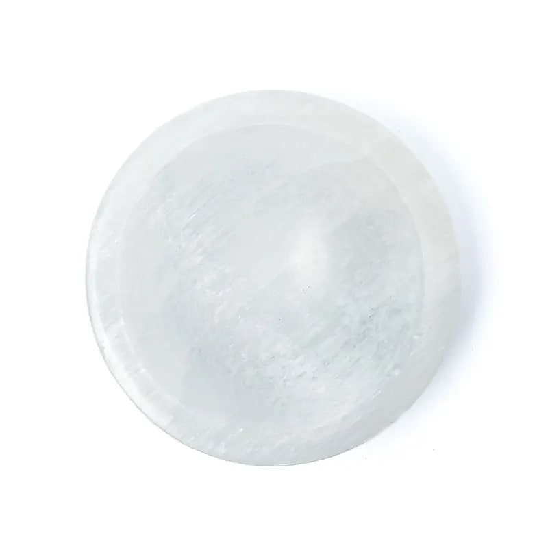 Runde Selenitschale – ±15x5cm
