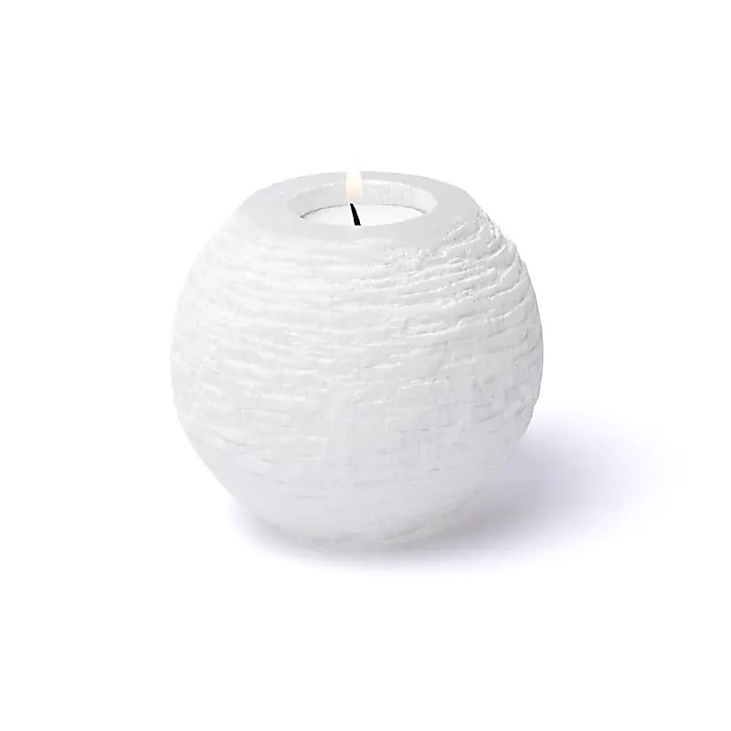 Selenite Snowball Lysestage - ±10x10cm