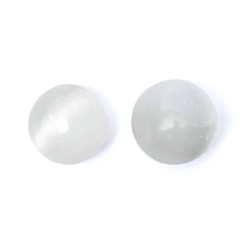 Selenitkugel – Packung mit 2 Stück – ±8 cm