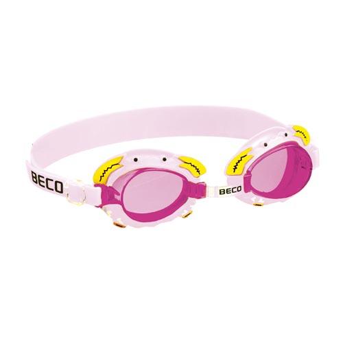 Beco Kinderschwimmbrille Palma 4+ | Krabbendesign | Rosa