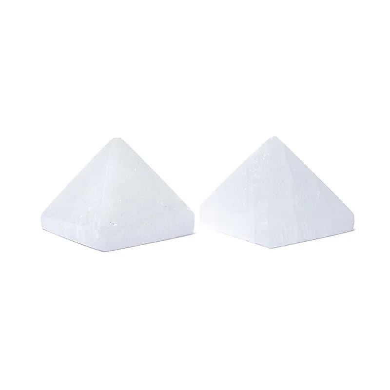 Selenitpyramid - ±5cm Paket med 2 st