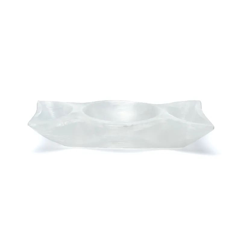 Szelenit háromrészes tál - ±15x8x3cm 530-550g