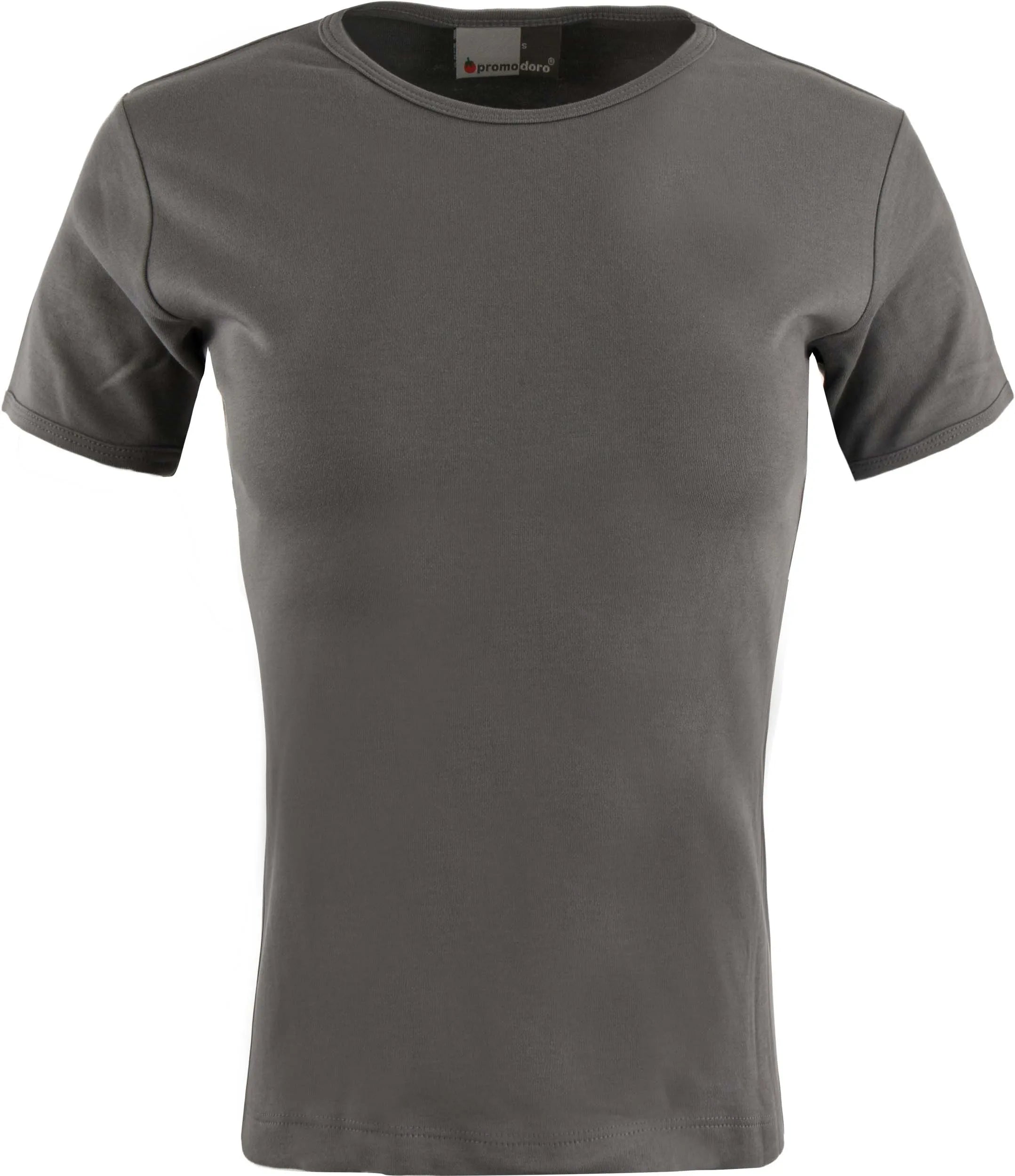 Tricou dama Promodoro Interlock Gri deschis