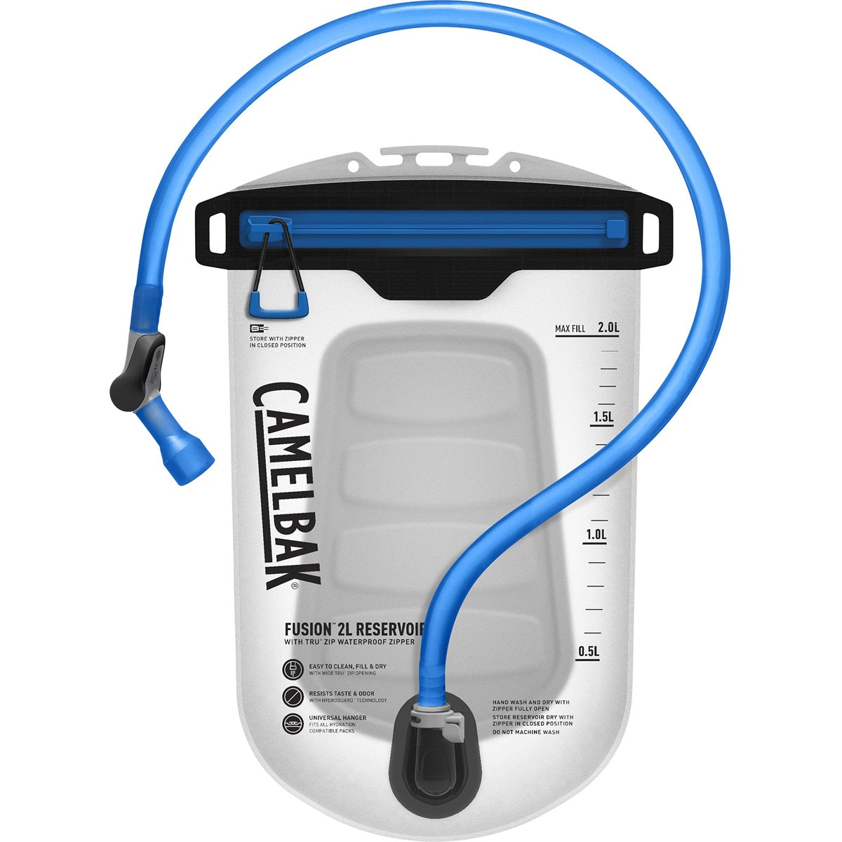 Camelbak Fusion 2l Reservoir Tru Zip Waterproof Zipper Clear