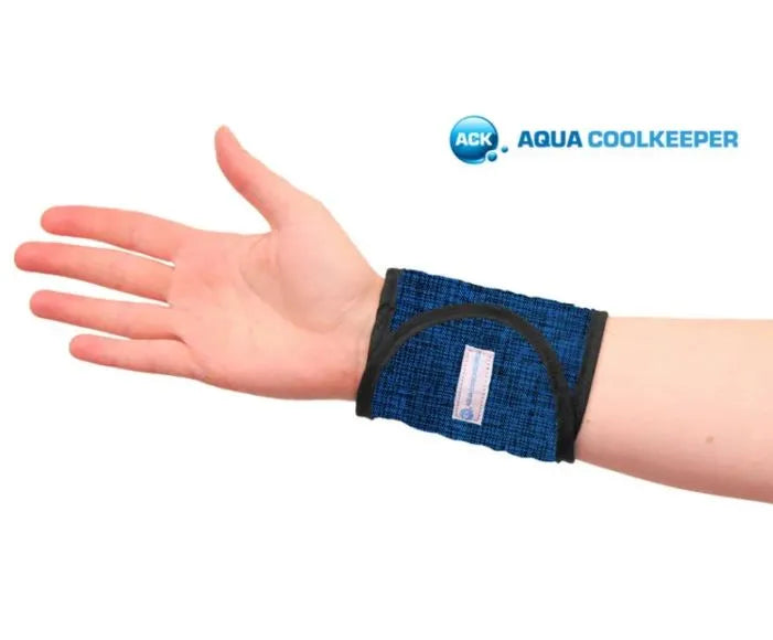 Aqua Coolkeeper Cooling Wristband Pacific Blue Blue