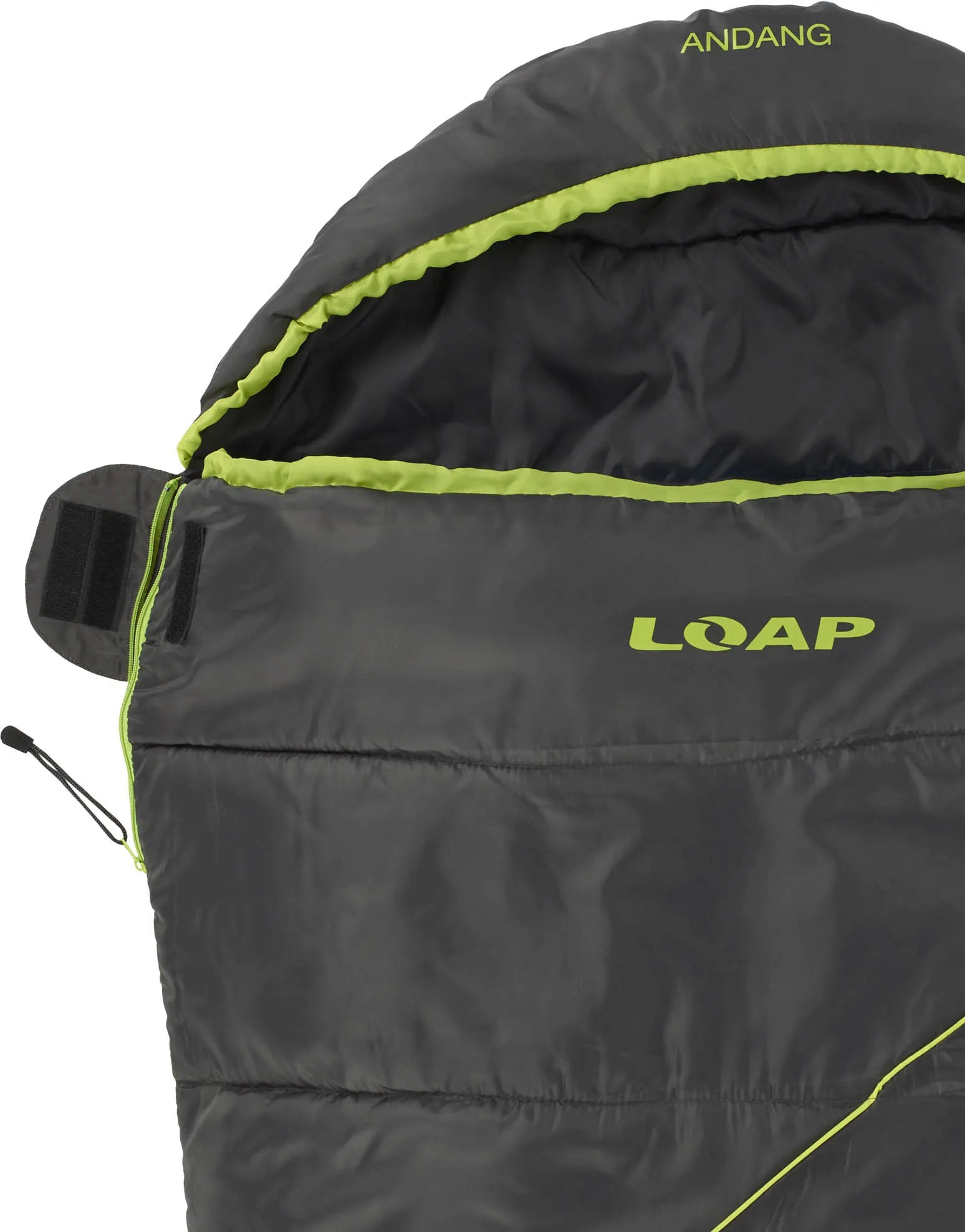 Śpiwór mumii Loap Andang Blk-grn Czarny R-prawy Zi