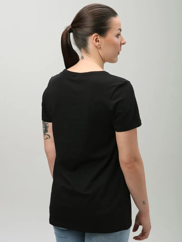 Dames T-shirt Loap Abonie Zwart