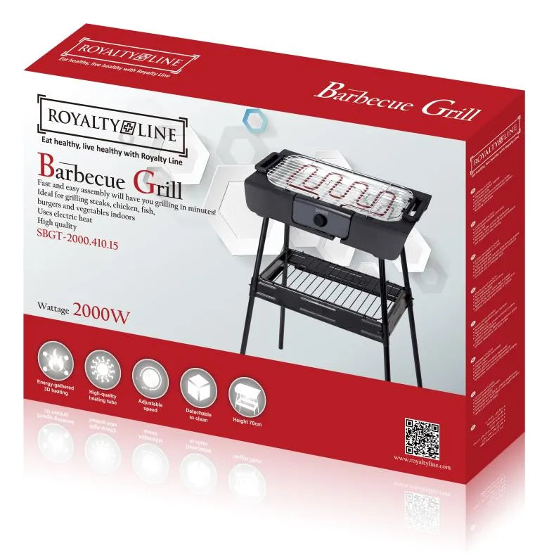 Electric barbecue grill royalty line 2000w