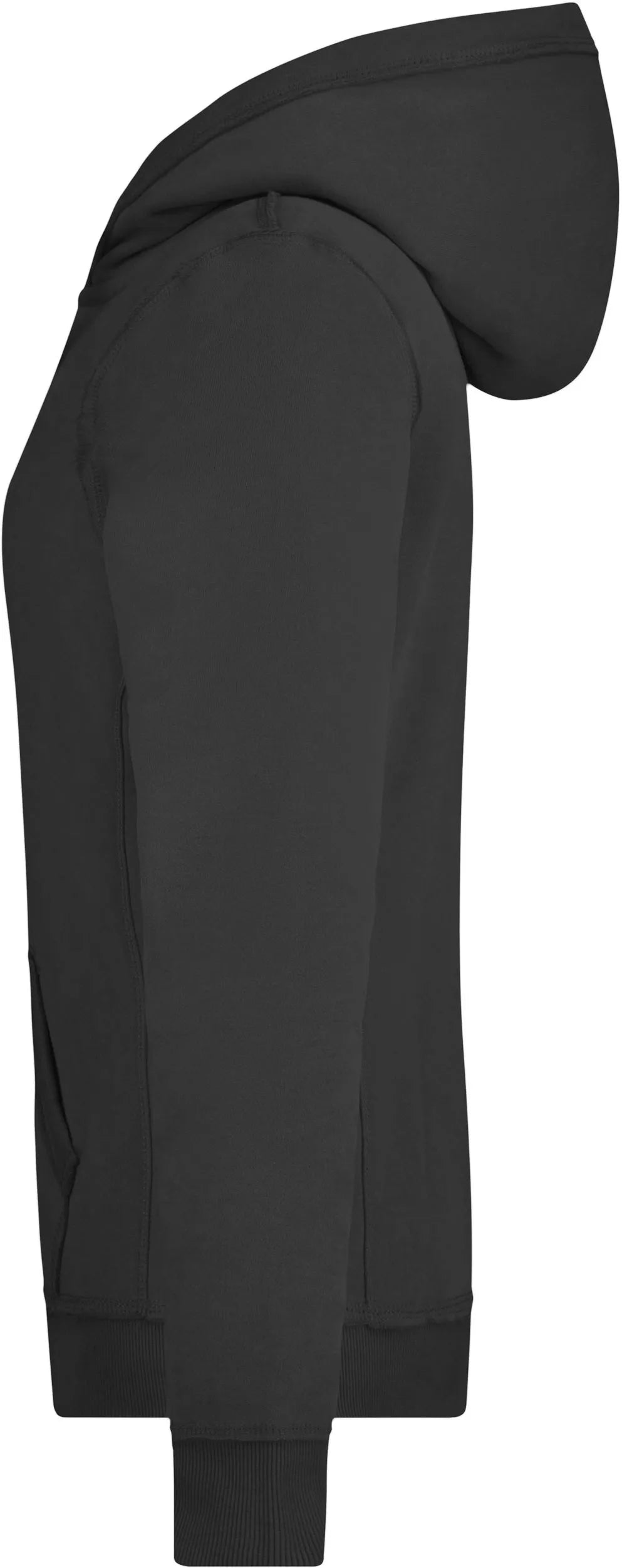 Sudadera Mujer James & Nicholson Vintage Hoody Negro