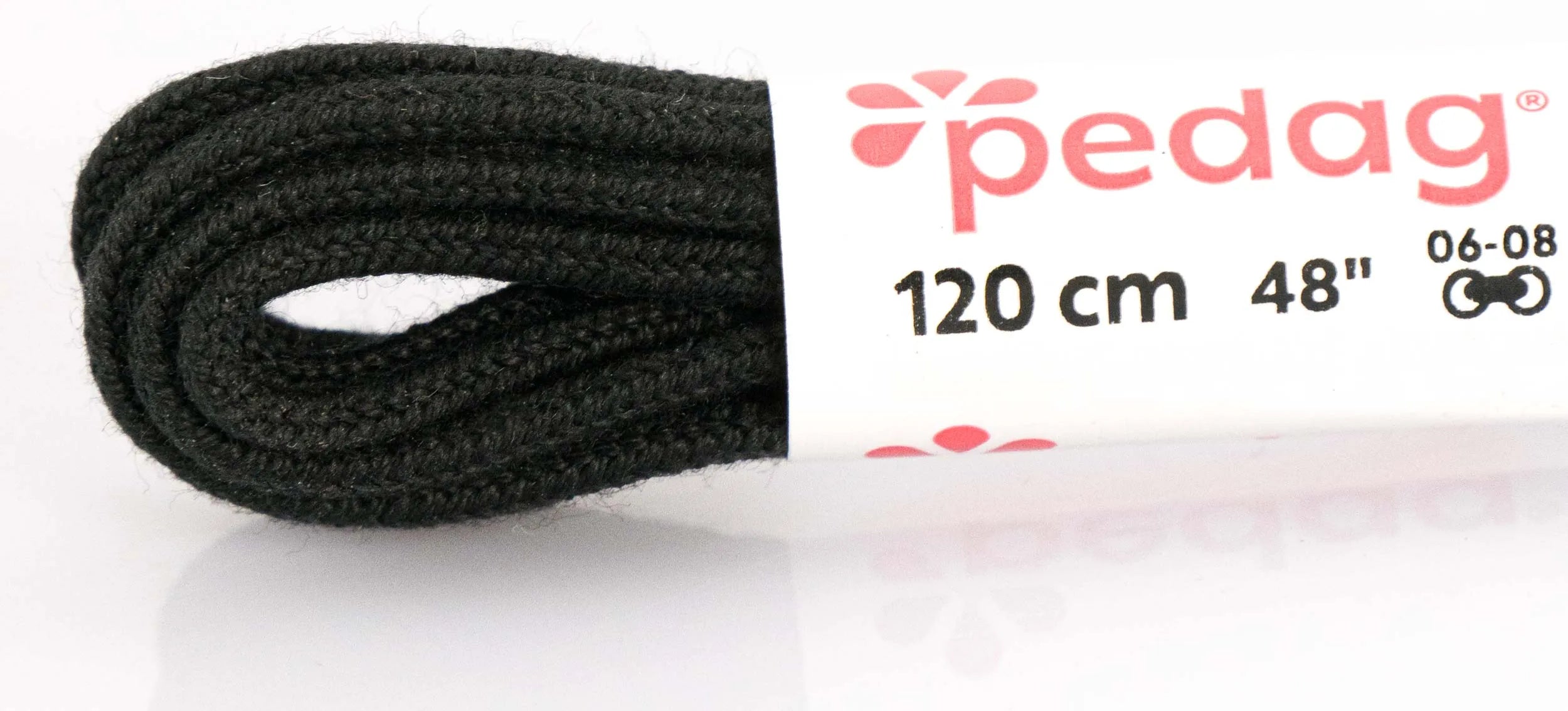 Pedag Schoenveters Rond Zwak 120 Cm Zwart