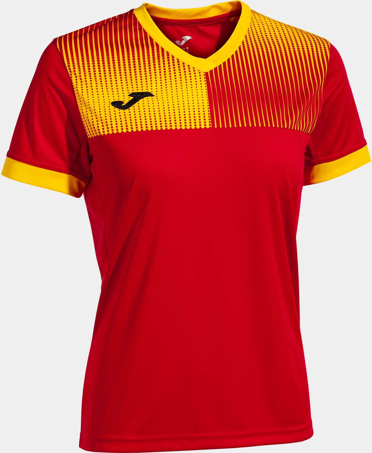 Camiseta feminina joma eco supernova vermelho-amarelo vermelho/amarelo xl