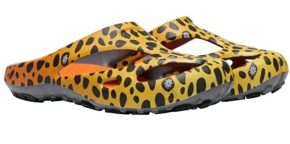 Pantoufles Keen Shanti Arts Thc Cheetah Rainbow pour femmes, orange