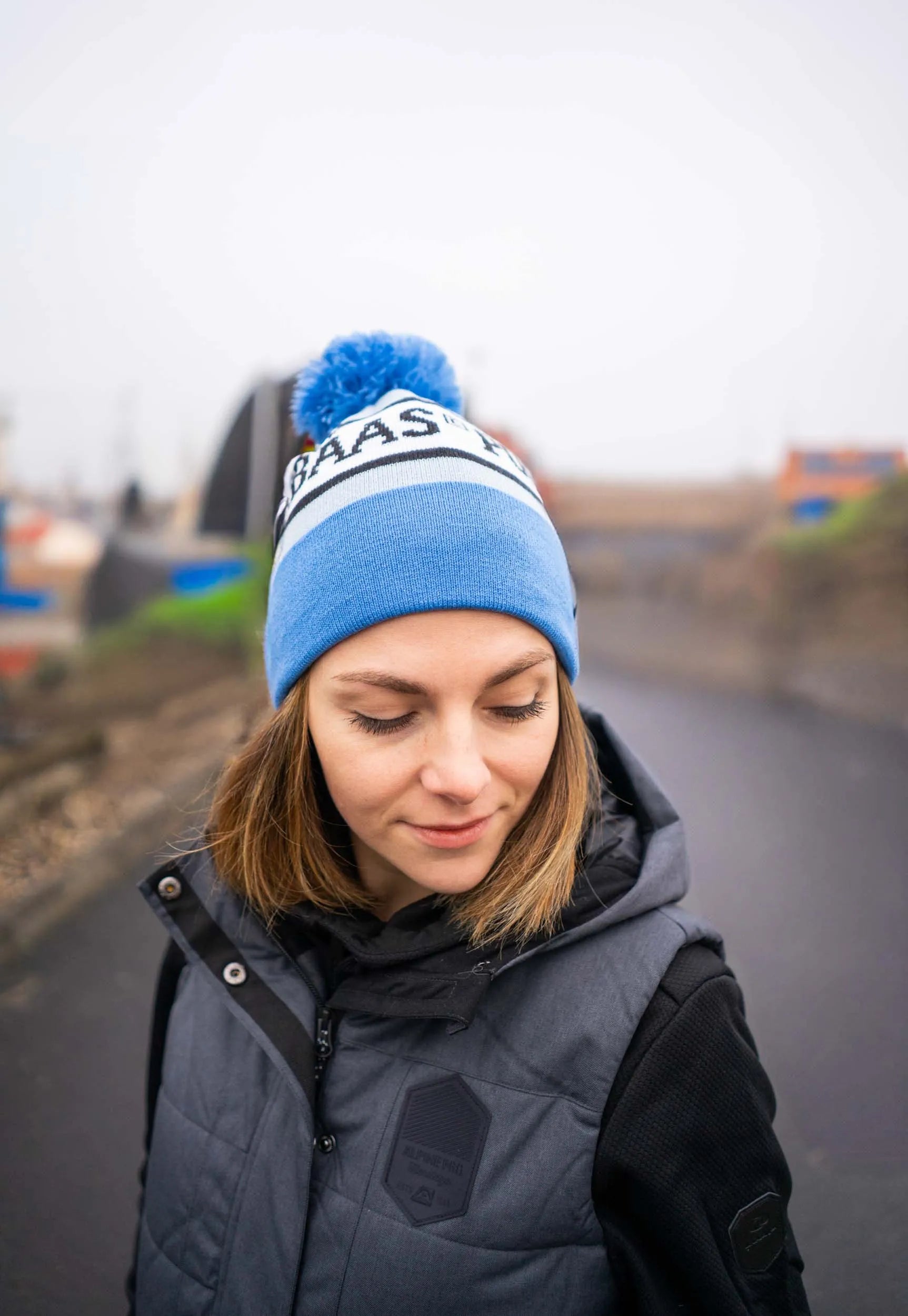 Czapka zimowa poederbaas freeride unisex czapka niebiesko-kobaltowa