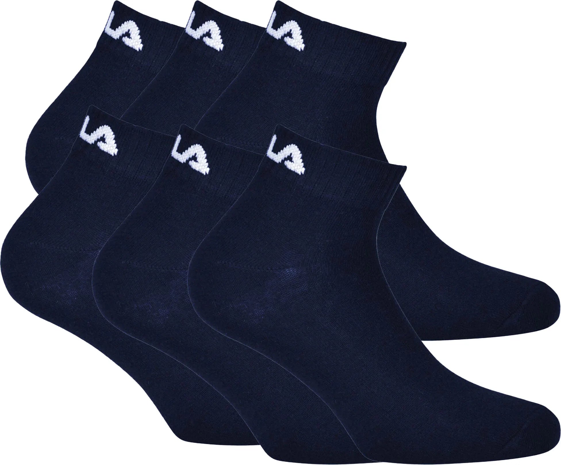 Fila Quarter Sock 6-Pack Unisex Marineblauw 39-42