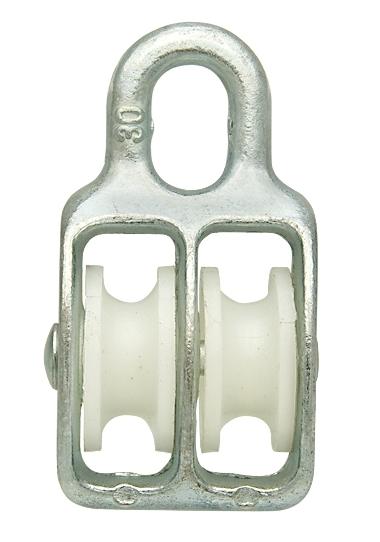 Double Fixed Rope Pulley 40mm