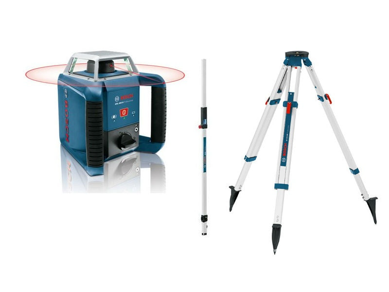 Grl400h roterende laser + Bt170 stativ + Gr240 nivelleringsstav