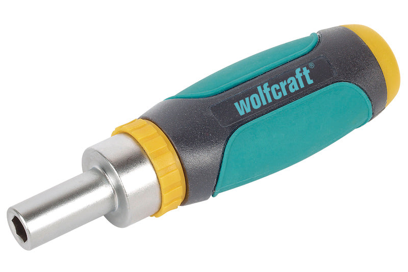 Mini-screwdriver With Ratchet Mechanism In A Set With 5 Bits.