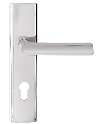 Poignée de porte Miro 72 avec insert en nickel droit
