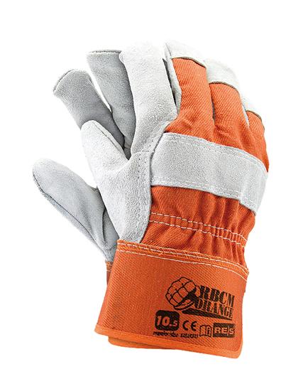 Rbcmorange Reinforced Cow Leather Gloves Vic-tec S.10