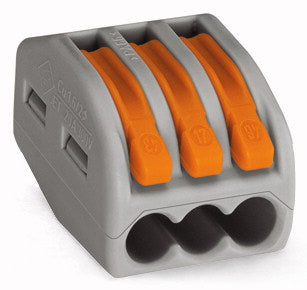 Cuplaj rapid 3x0,08-4mm2 cu pârghie de eliberare 222-413
