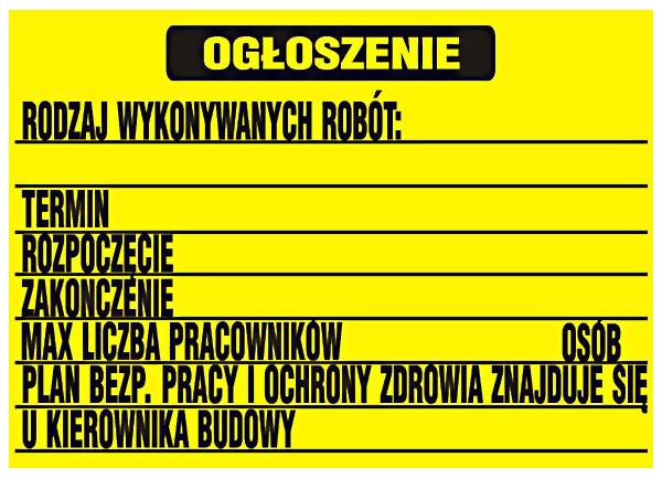 Stavebná nástenka Bioz 700*500mm
