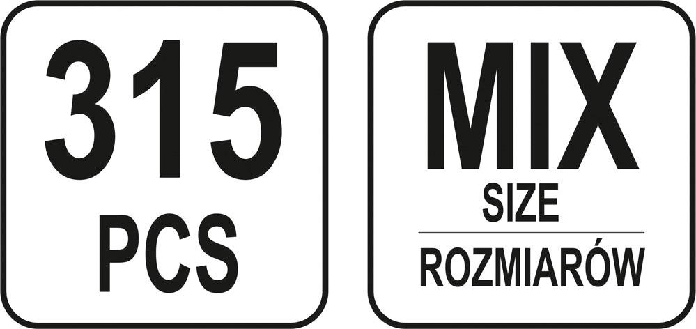 Mélange de 315 goupilles à ressort